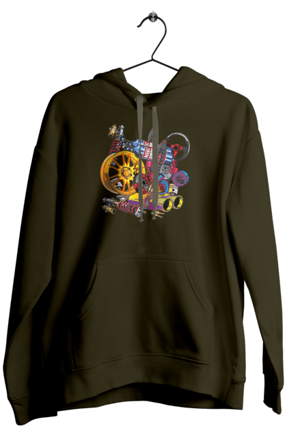 Чоловіче худі з принтом "Автозапчастини". Автозапчастини, гонка, драгрейсинг, драйв, машина, стрітрейсинг. 2070702