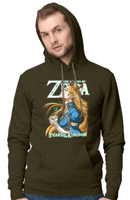 Men's hoodie with prints The Legend of Zelda Princess Zelda. Legend of zelda, nintendo, princess, princess zelda, zelda. 2070702