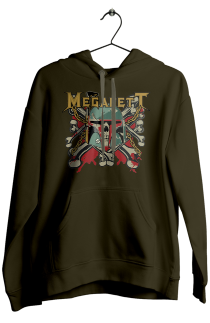 Чоловіче худі з принтом "Megafett". Boba fett, megadeth, megafett, боба фетт, зоряні війни, клон, мисливець за головами. 2070702