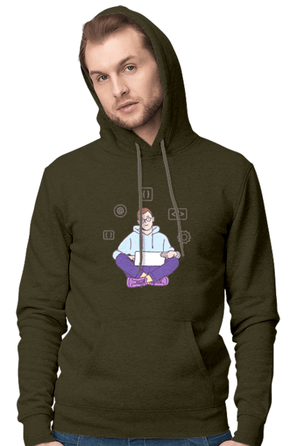 Чоловіче худі з принтом "Я програміст". Angular, c, css, html, it, javascript, jquery, php, python, react, svelt, vue, айтишник, айті, гумор, код, кодувати, прогер, програміст, програмісти, ти ж, ти ж програміст, тиж програміст. 2070702