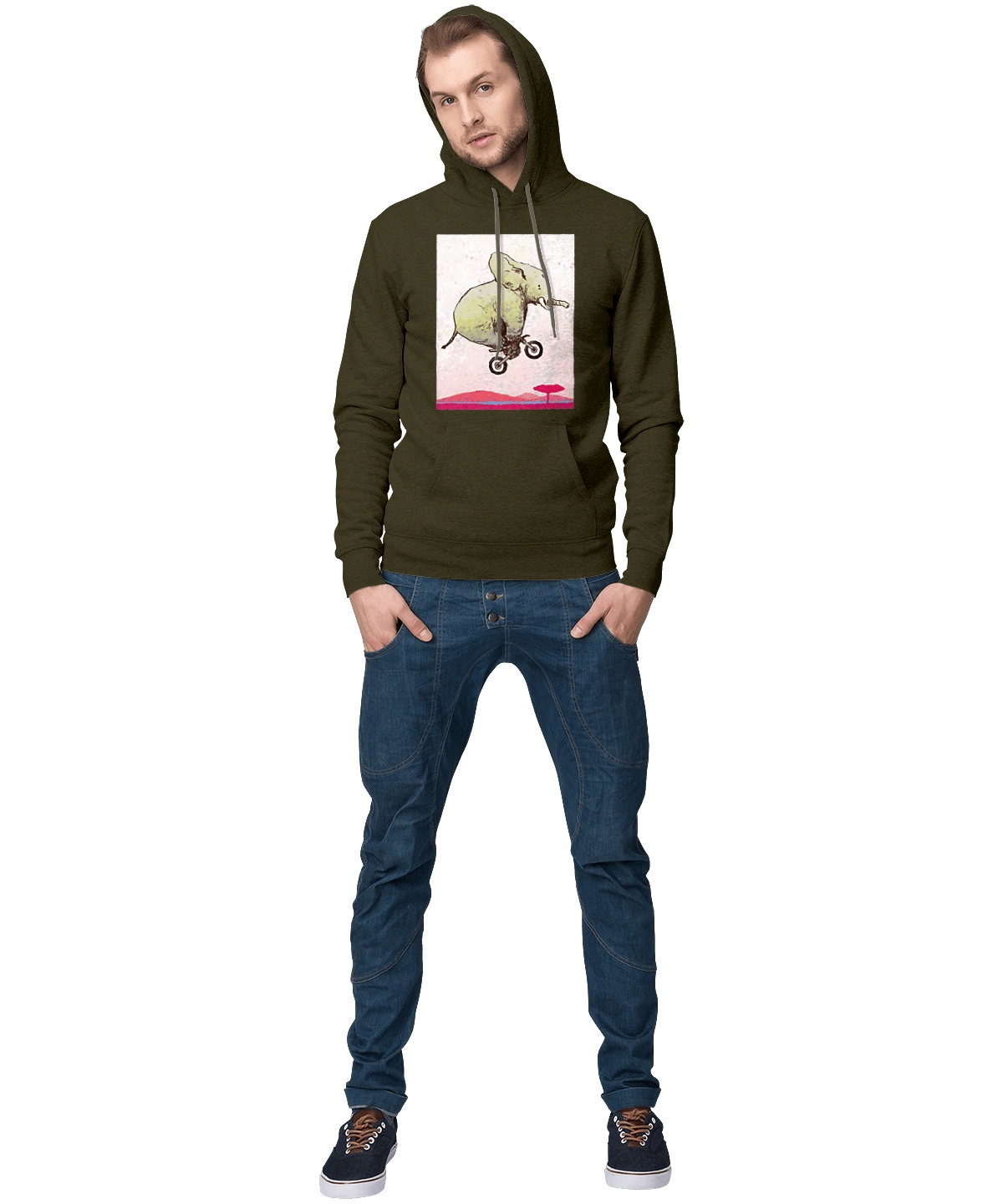 Elephant On A Motorcycle