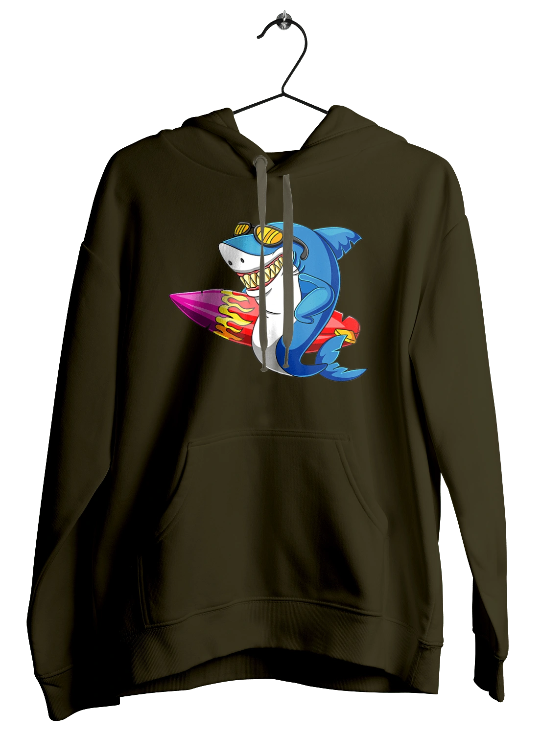 Shark With Glasses Surfing