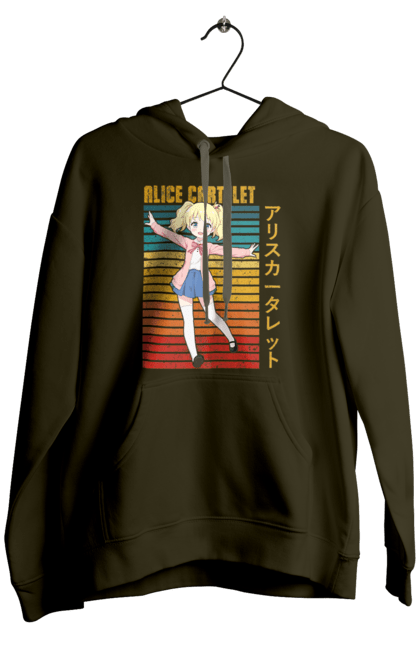 Men's hoodie with prints Kiniro Mosaic Alice Cartelet. Alice, alice cartelet, anime, gold mosaic, kiniro mosaic, kinmoza, manga. 2070702