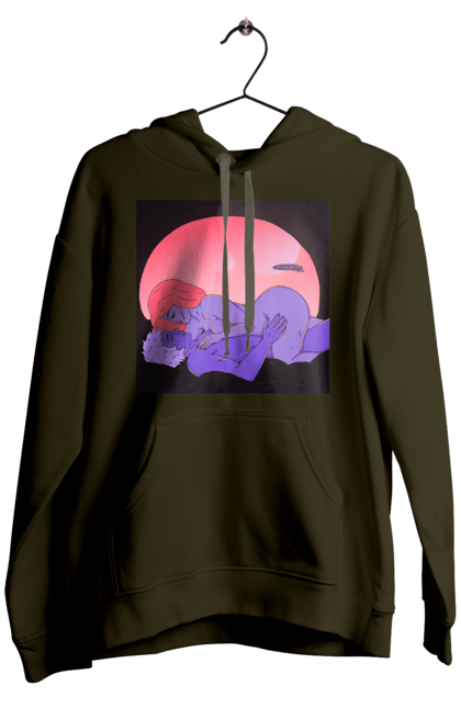 Чоловіче худі з принтом "Інопланетяни Дівчина І Хлопець". Голі, дівчина, хлопець. 2070702