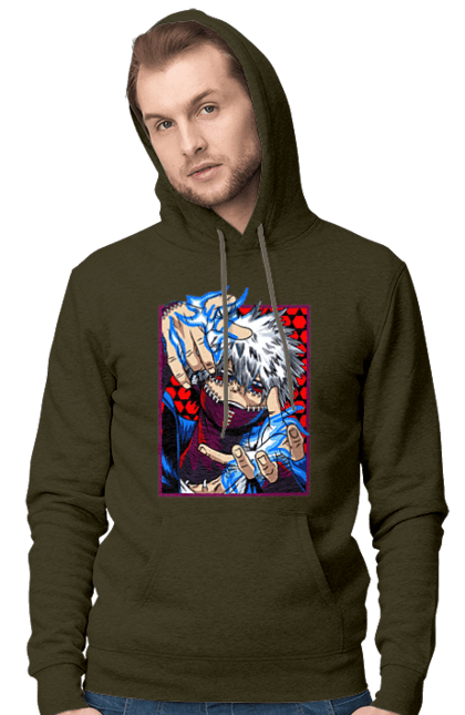 Чоловіче худі з принтом "Моя академія героїв Дабі". Dabi, my hero academia, todoroki, toya todoroki, академія юей, аніме, дабі, моя академія героїв, тодорокі, тойя тодорокі. 2070702