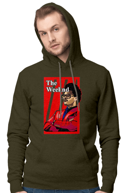 Men's hoodie with prints The Weeknd. Actor, producer, singer, tesfaye, weeknd. 2070702