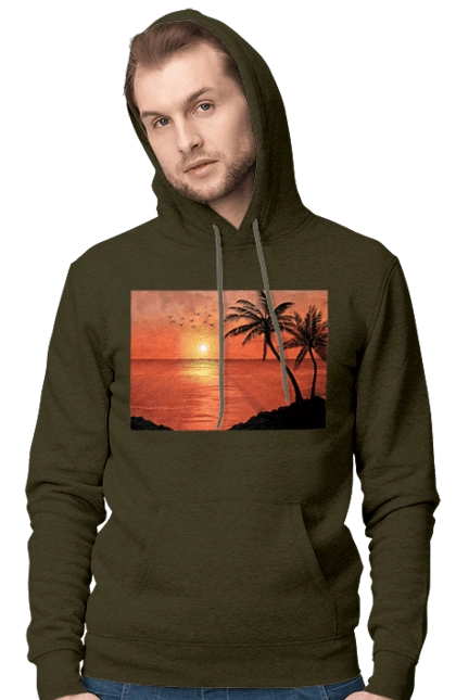 Закат Пальмы Море