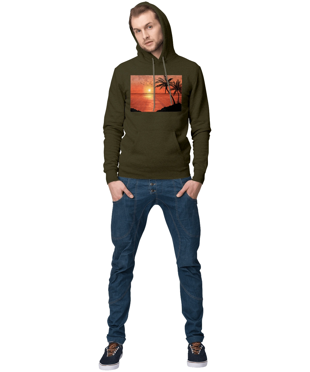 Закат Пальмы Море