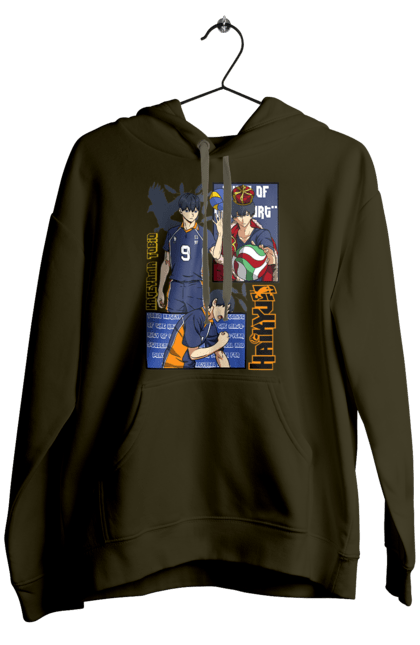 Men's hoodie with prints Haikyu!! Tobio Kageyama. Anime, haikyu, kageyama, manga, sports anime, tobio kageyama, volleyball. 2070702