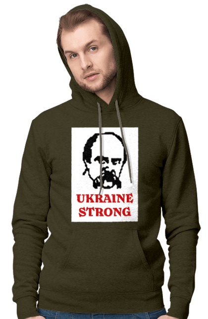 Men`s hoodie with prints Taras Shevchenko 2070702