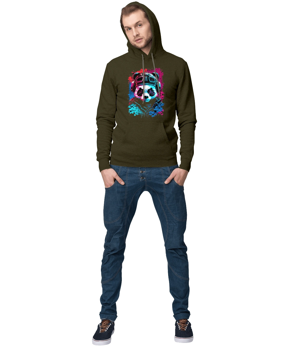 Панда в VR шлеме