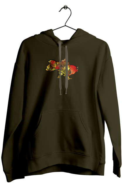 Men`s hoodie with prints Spravzhnya Ukraine. Barvie, beauty, color, kviti, leafing through, mood, ukraine. 2070702