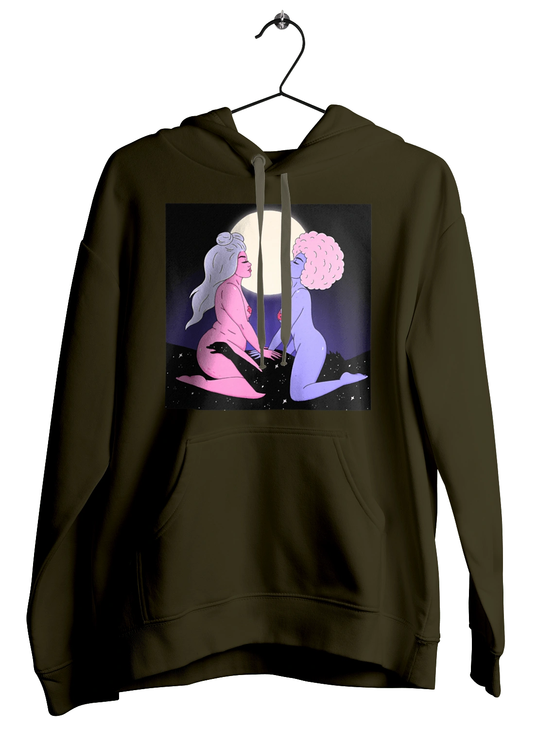 Two Aliens And The Moon