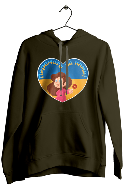 Чоловіче худі з принтом "Перемога за нами". Im ukrainian, бавовна, війна, герб, доброго вечора, зсу, перемога за нами, прапор україни, русский корабль, україна. 2070702