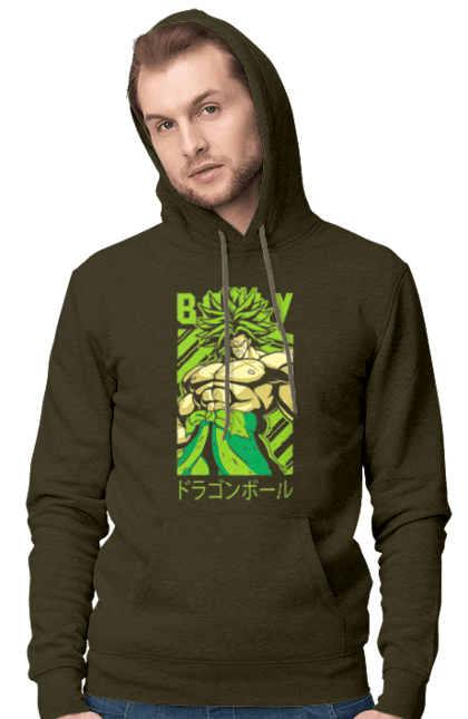 Чоловіче худі з принтом "Перли дракона Бролі". Broly, dragon ball, manga, аніме, бролі, манга, перли дракона. 2070702