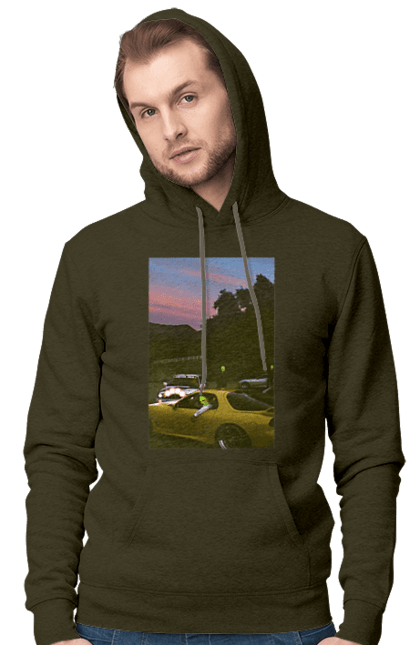 Чоловіче худі з принтом "Авто". 2022, авто, автомобілі, механик, стиль. 2070702