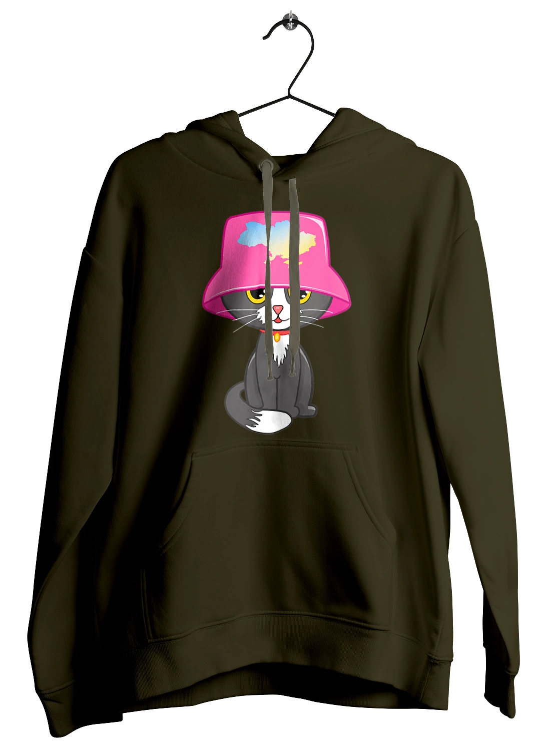 Cat with a map of Ukraine