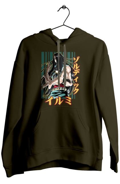 Men's hoodie with prints Hunter × Hunter Illumi Zoldyck. Anime, hunter, hunter × hunter, hunter hunter, illumi, illumi zoldyck, manga, zoldyck. 2070702