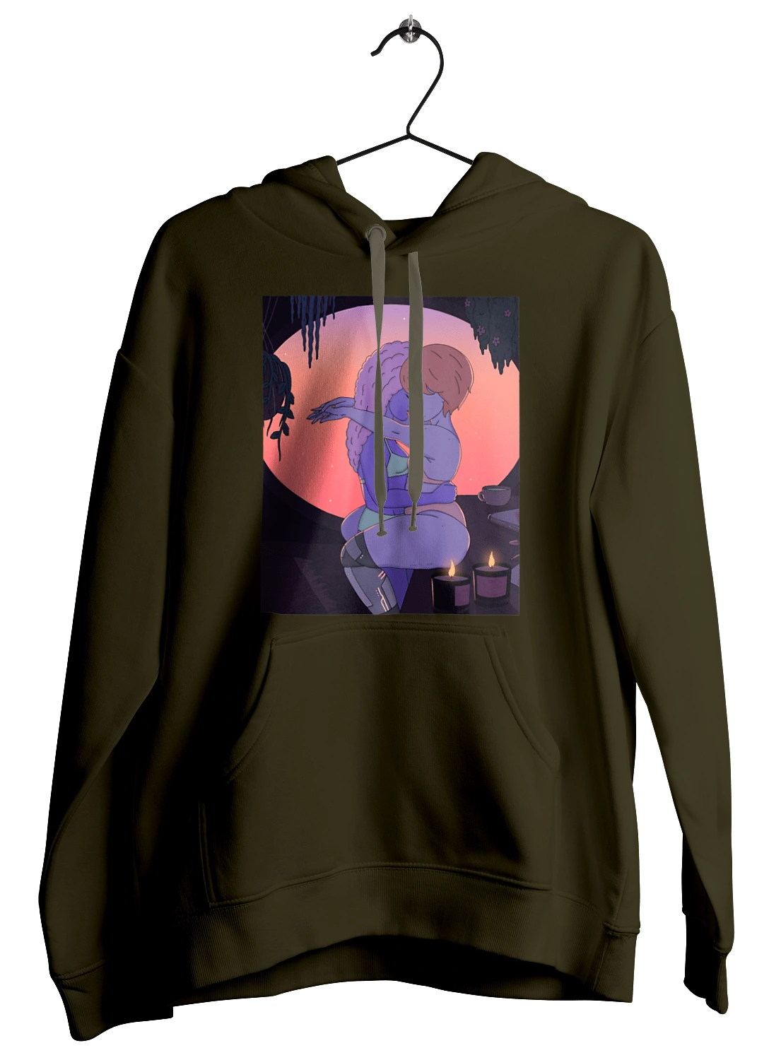 Purple Girls Hugging