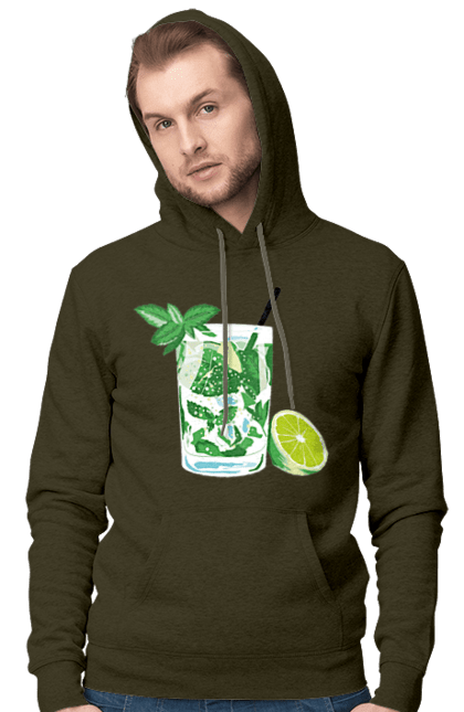 Чоловіче худі з принтом "Напій Мохіто І Лимон". Лимон, мохіто, напій. 2070702