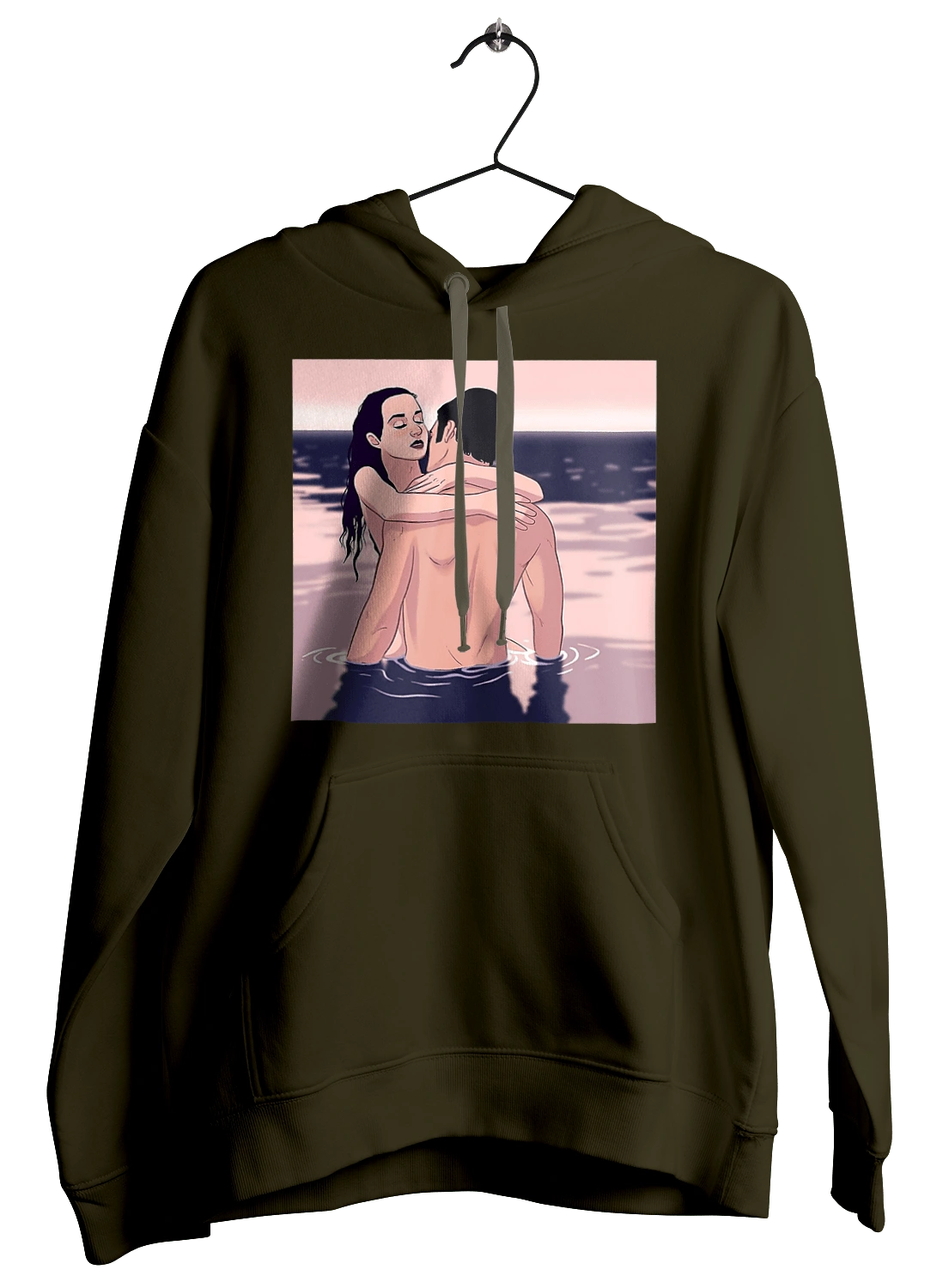 Парочка Обнімається В Річці