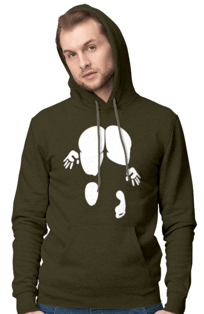 Чоловіче худі з принтом "Дівчина вид по заду". Вид з зади, вульгарна, гумор, дівчина, дівчина раком, прикольна. 2070702