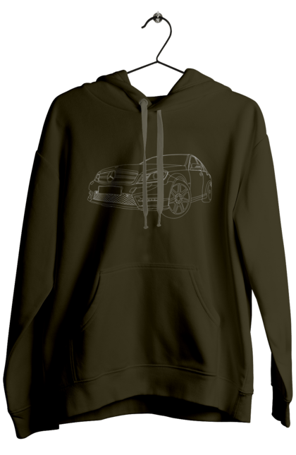 Men`s hoodie with prints car Mercedes. Auto, mercedes. 2070702