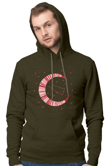 Men`s hoodie with prints Gemini. Constellation, gemini, horoscope, sign, twins, zodiac, zodiac sign. 2070702