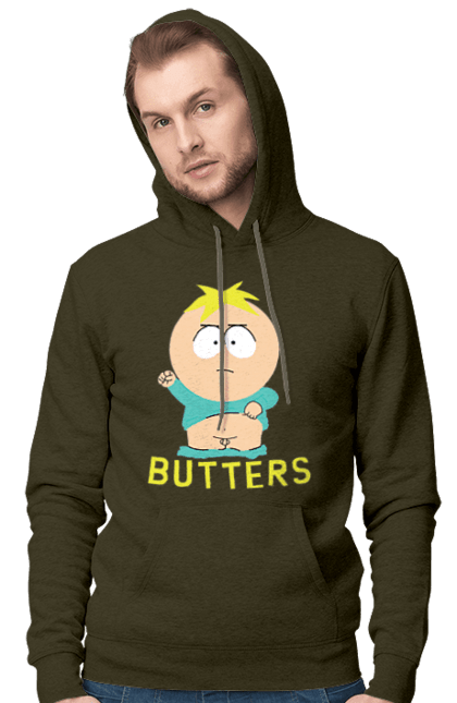 Men's hoodie with prints South Park Butters. Butters, cartoon, leopold stotch, south park. 2070702