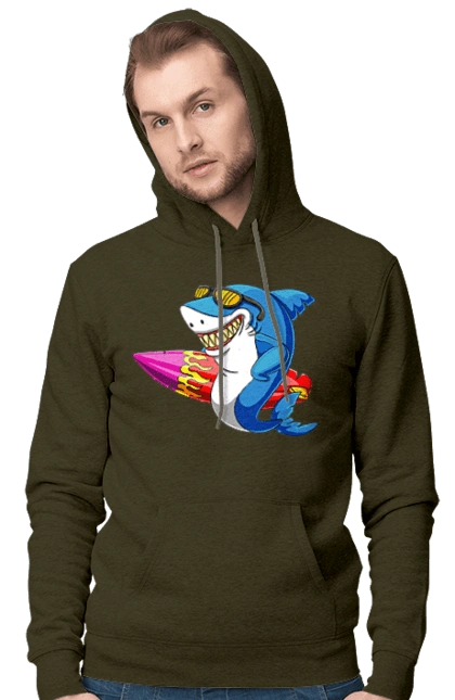 Shark With Glasses Surfing