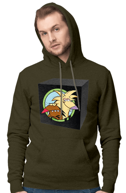 Men`s hoodie with prints Black Box. Ammunition, beaver, black box, box, come back alive. 2070702