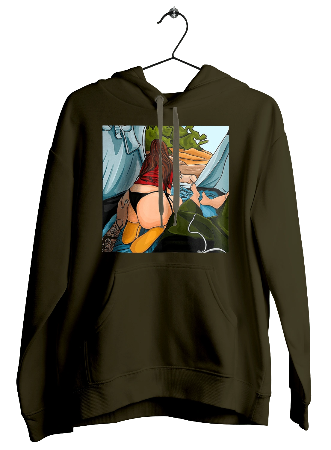 Rest With Favorite In The Tent