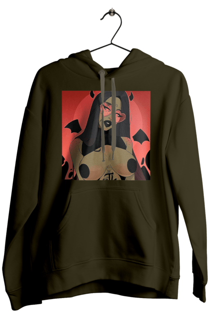 Чоловіче худі з принтом "Диявол З Цицьками". Гола, диявол, сиськи. 2070702