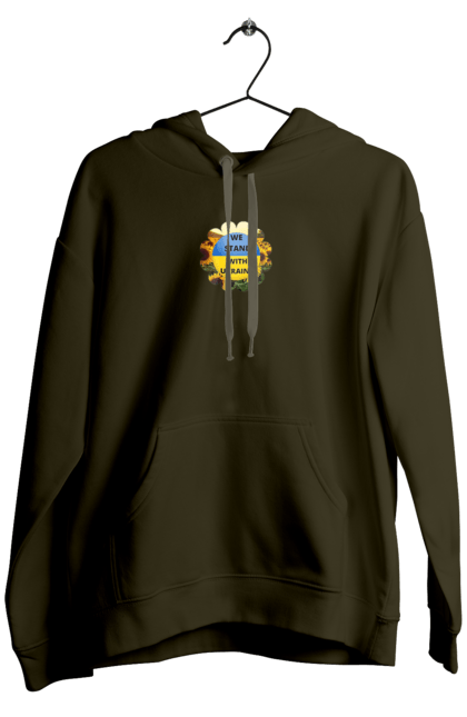 Чоловіче худі з принтом "Ми з україною". Вільна країна, ми з україною, патріотизм, прапор, соняхи, україна. 2070702