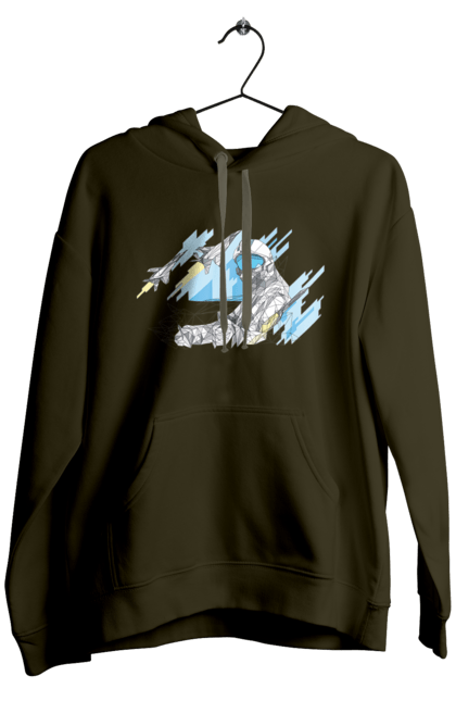 Men`s hoodie with prints Glory to the armed forces of Ukraine. Brand, defender`s day, glory ssu, gratitude, ukrposhta. 2070702