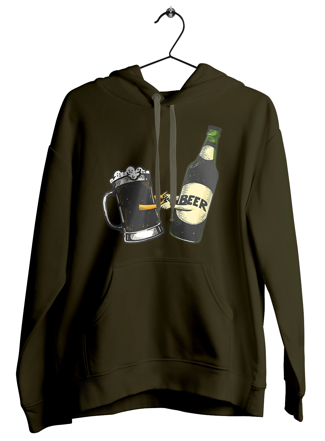 Bottle Of Beer With A Glass Of Beer