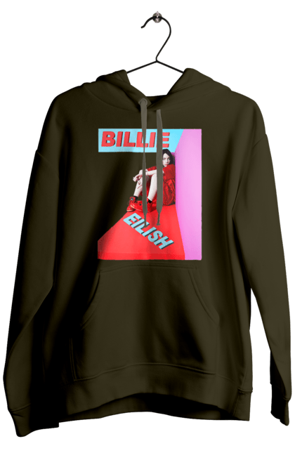 Чоловіче худі з принтом "Біллі Айліш". Біллі айліш, логотип біллі айліш, принт біллі айліш, співачка біллі айліш. 2070702