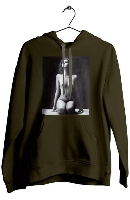 Чоловіче худі з принтом "Краса тіла". Вигини жіночого тіла, грація тіла, груди, жіноче тіло, жіночі груди, краса тіла. 2070702