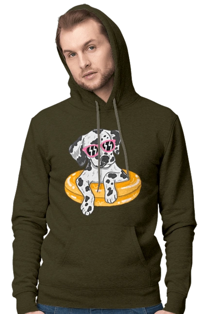 Dalmatian Swims In A Circle