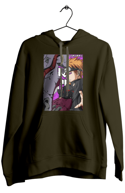 Men's hoodie with prints Naruto Yahiko. Akatsuki, anime, character, manga, naruto, ninja, pain, tv series, yahiko. 2070702