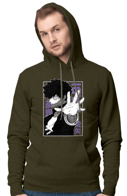 Чоловіче худі з принтом "Моя академія героїв Дабі". Dabi, my hero academia, todoroki, toya todoroki, академія юей, аніме, дабі, моя академія героїв, тодорокі, тойя тодорокі. 2070702