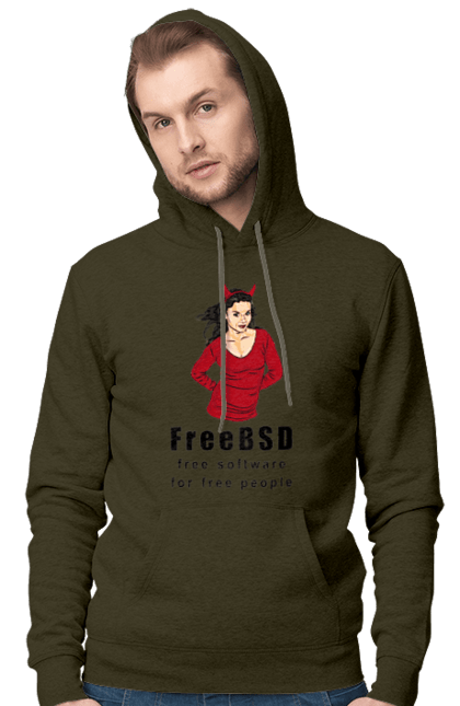 Чоловіче худі з принтом "Freebsd Для Вільних". Bsd, freebsd, unix, адміністратор, айті, айтішник, безкоштовна, безкоштовно, бестія, вільна, демон, демонесса, доступність, незалежність, операційна система, ос, програміст, програмне забезпечення, свобода, сисадмін, система, системний адміністратор, софт, текст, червоний, чорний. 2070702