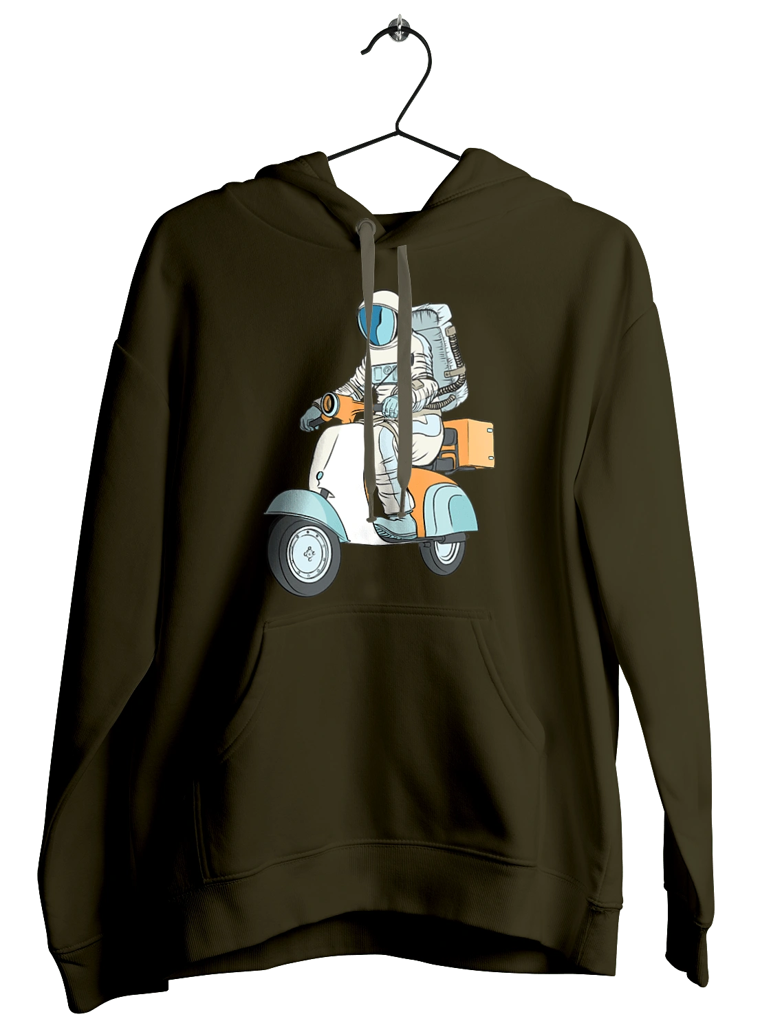 Astronaut on a motorcycle