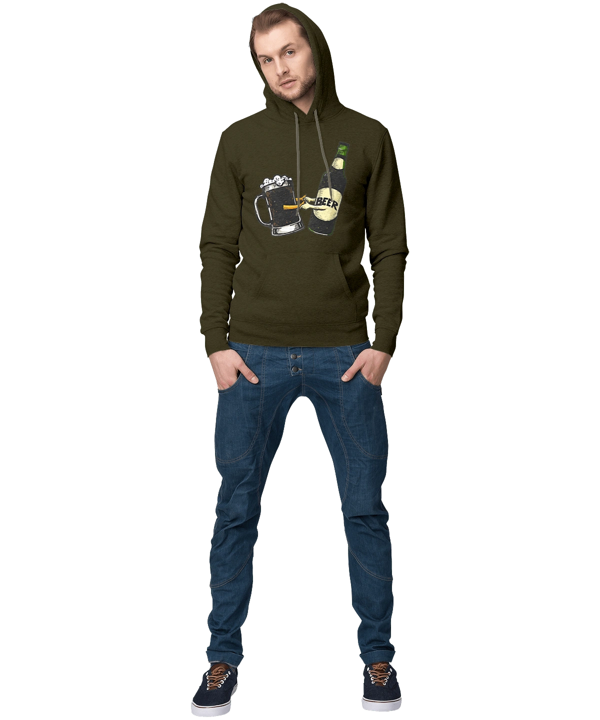 Bottle Of Beer With A Glass Of Beer