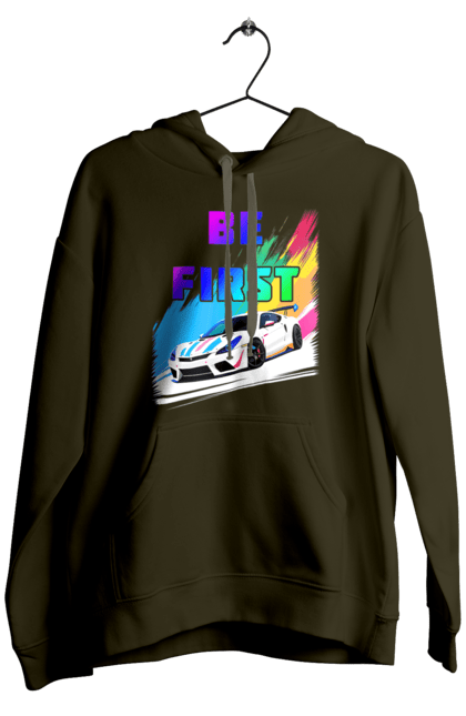 Men`s hoodie with prints Race. Automobile, race, sport car, sports car. 2070702