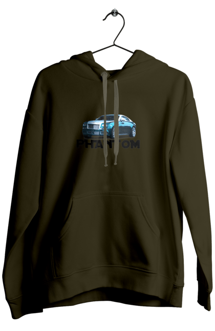 Men`s hoodie with prints Rolls royce. Auto, car, luxury class, phantom, rolls royce, sedan. 2070702