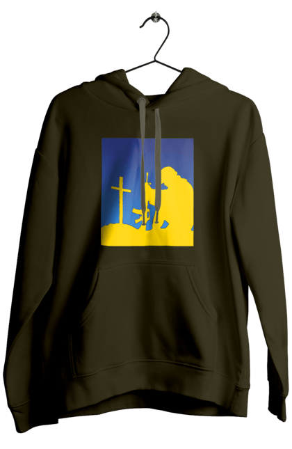 Men`s hoodie with prints Patriot. Freedom, patriot, patriotism, ukraine, ukrainian, victory. 2070702