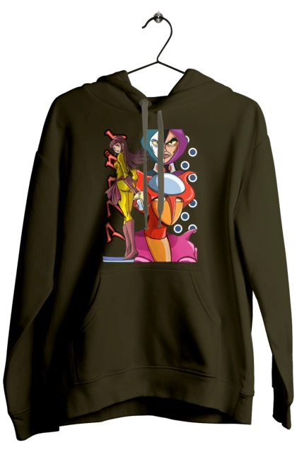 Мужское худи с принтом Mazinger Z Афродита. Aphrodite, mazinger z, mecha, аниме, афродита, манга, меха, роботы. 2070702