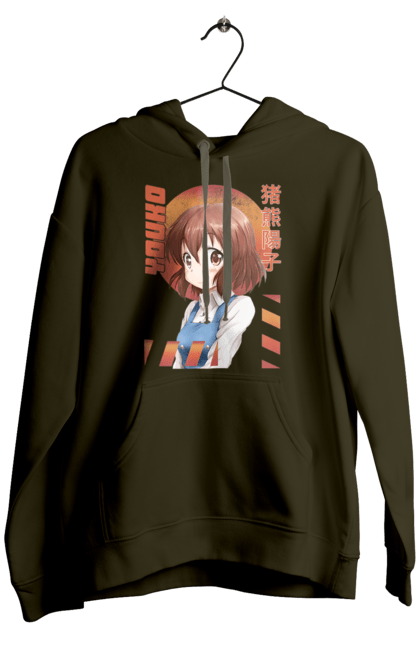 Men's hoodie with prints Kiniro Mosaic Yoko Inokuma. Anime, gold mosaic, kiniro mosaic, kinmoza, manga, yoko, yoko inokuma. 2070702