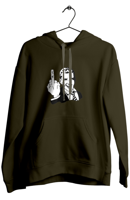 Чоловіче худі з принтом "Fuck". Fuck, палец, рука, фак. 2070702